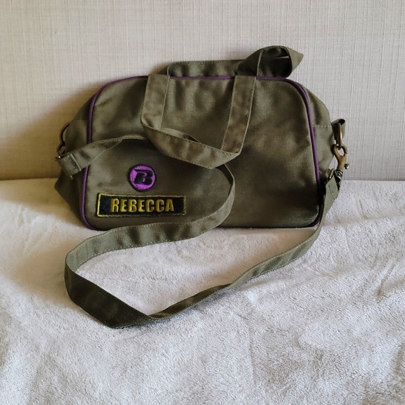 Army Green "Rebecca" Crossbody Bag - Picture 1 of 4